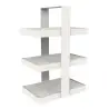My Glass Studio Tea Stand, White - Set of 2 - 29.0 x 18.4 x 43.2 cm