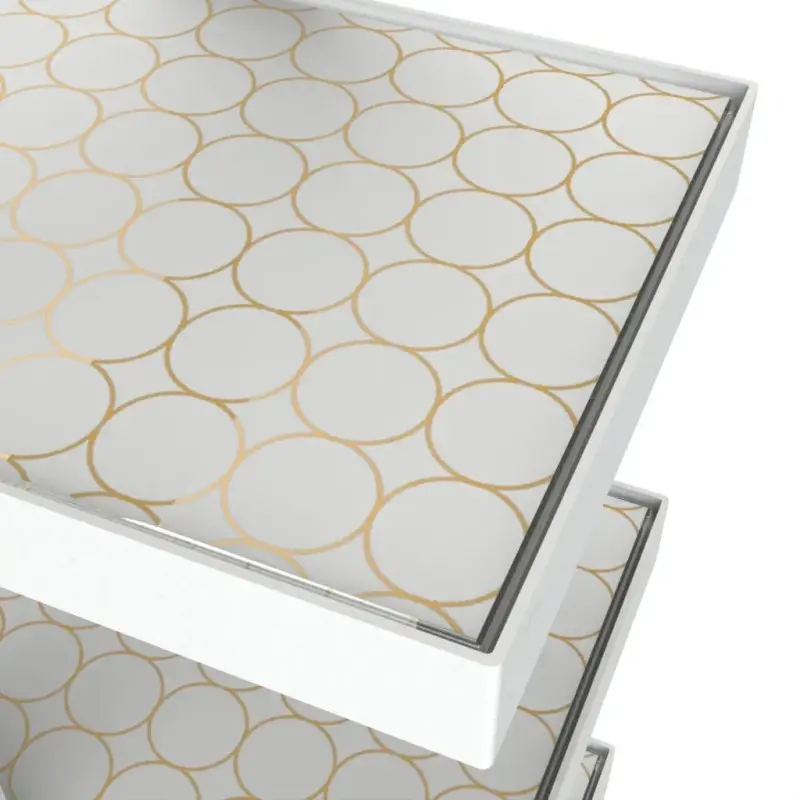 My Glass Studio Tea Stand, White - Set of 2 - 29.0 x 18.4 x 43.2 cm My Glass Studio Tea Stand, White - Set of 2 - 29.0 x 18.4 x 43.2 cm