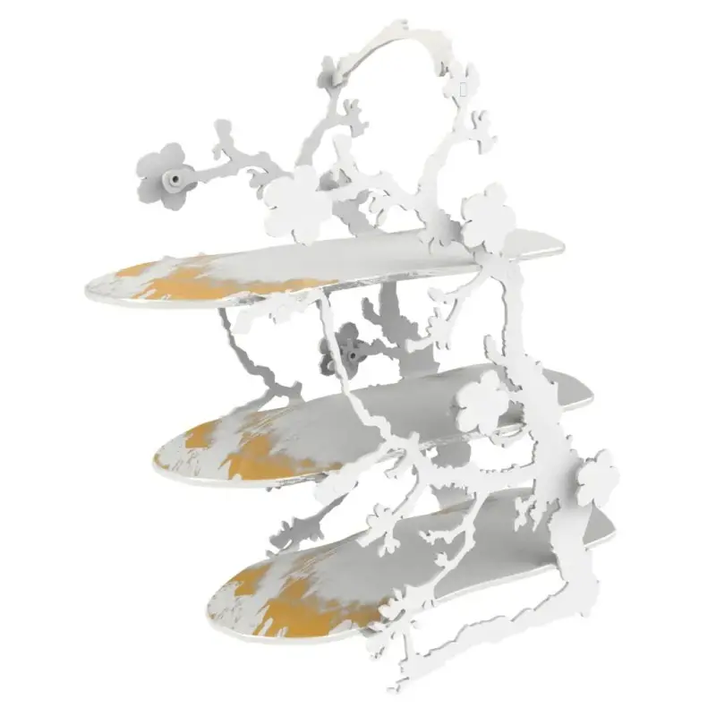 My Glass Studio Tea Stand, White - Set of 2 - 38.2 x 14.5 x 37 cm My Glass Studio Tea Stand, White - Set of 2 - 38.2 x 14.5 x 37 cm