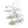 My Glass Studio Tea Stand, White - Set of 2 - 38.2 x 14.5 x 37 cm