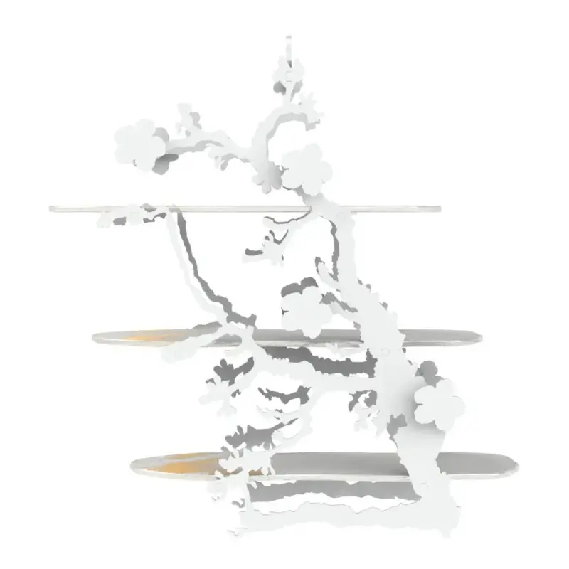 My Glass Studio Tea Stand, White - Set of 2 - 38.2 x 14.5 x 37 cm My Glass Studio Tea Stand, White - Set of 2 - 38.2 x 14.5 x 37 cm