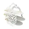 My Glass Studio Tea Stand, White - Set of 2 - 37.5 x 12.6 x 29 cm