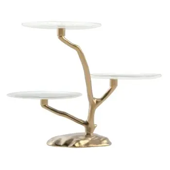 My Glass Studio Tiered Platter, Clear - 48.0 x 40.0 x 38.0 cm
