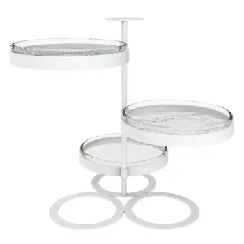 My Glass Studio Tea Stand, Clear - 38.1 x 35.7 x 34 cm