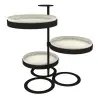 My Glass Studio Tea Stand, Cream - 38.1 x 35.7 x 34 cm