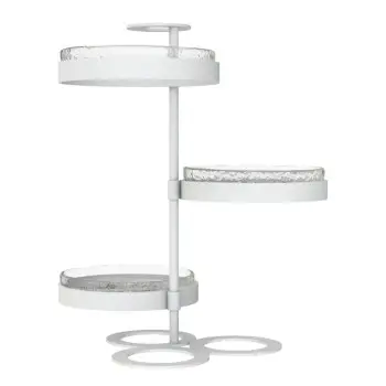 My Glass Studio Tea Stand, Clear - 30.7 x 28.7 x 34 cm