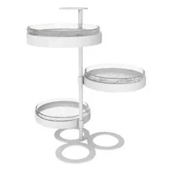 My Glass Studio Tea Stand, Clear - 30.7 x 28.7 x 34 cm