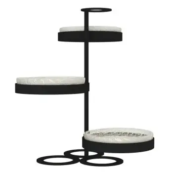 My Glass Studio Tea Stand, Cream - 30.7 x 28.7 x 34 cm