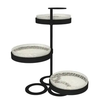 My Glass Studio Tea Stand, Cream - 30.7 x 28.7 x 34 cm