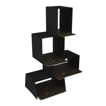 My Glass Studio Tea Stand, Black - 31.0 x 18.0 x 50 cm