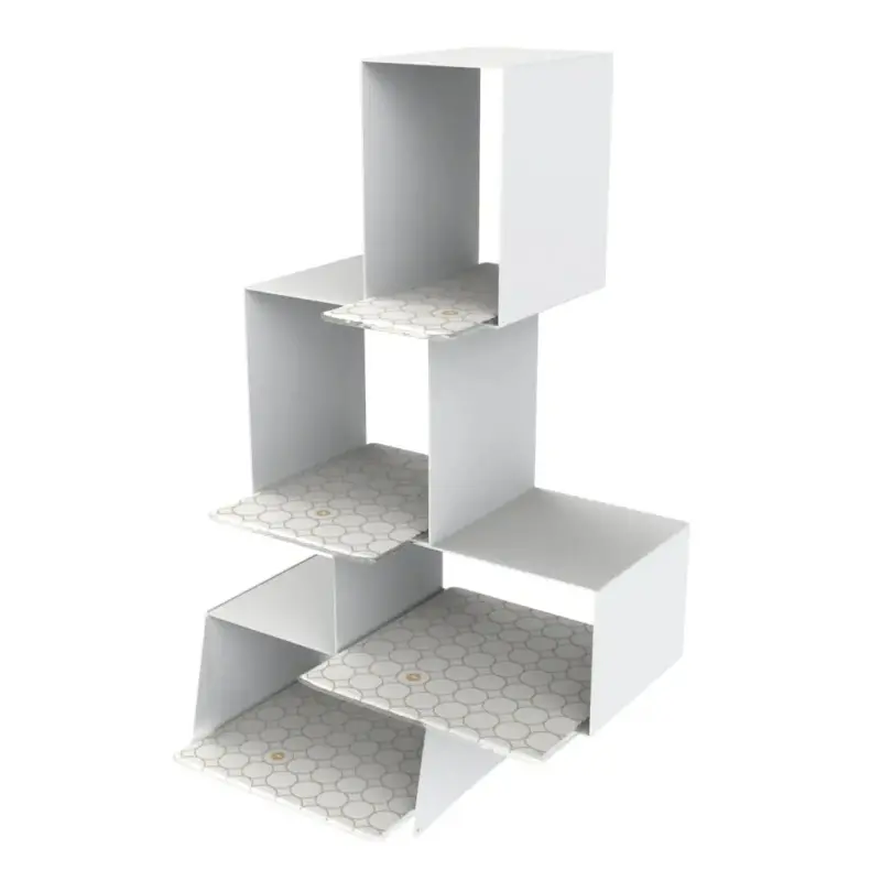My Glass Studio Tea Stand, White - 31.0 x 18.0 x 50 cm My Glass Studio Tea Stand, White - 31.0 x 18.0 x 50 cm
