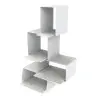 My Glass Studio Tea Stand, White - 31.0 x 18.0 x 50 cm