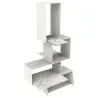 My Glass Studio Tea Stand, White - Set of 2 - 22.0 x 19.0 x 39 cm