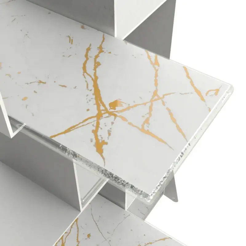 My Glass Studio Tea Stand, White - Set of 2 - 22.0 x 19.0 x 39 cm My Glass Studio Tea Stand, White - Set of 2 - 22.0 x 19.0 x 39 cm