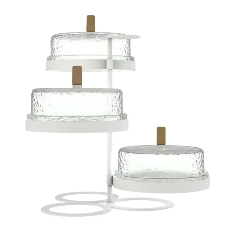 My Glass Studio Tea Stand, Clear - 38.1 x 35.7 x 34 cm My Glass Studio Tea Stand, Clear - 38.1 x 35.7 x 34 cm