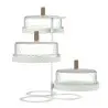 My Glass Studio Tea Stand, Clear - 38.1 x 35.7 x 34 cm