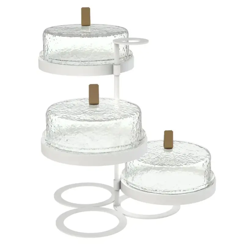 My Glass Studio Tea Stand, Clear - 38.1 x 35.7 x 34 cm My Glass Studio Tea Stand, Clear - 38.1 x 35.7 x 34 cm