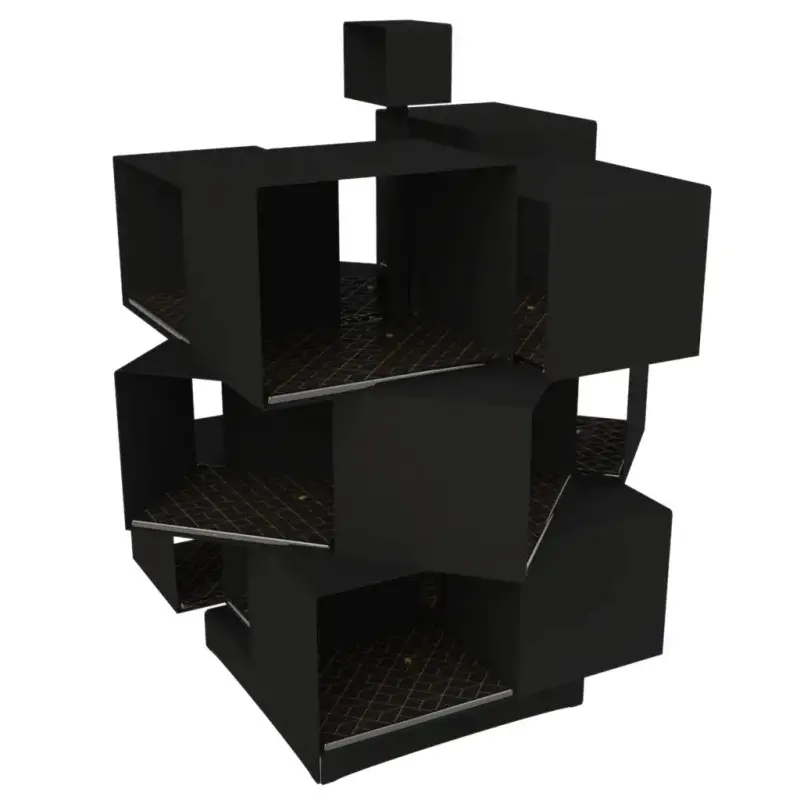 My Glass Studio Tea Stand, Black - Set of 2 - 27.0 x 24.0 x 41 cm My Glass Studio Tea Stand, Black - Set of 2 - 27.0 x 24.0 x 41 cm