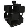 My Glass Studio Tea Stand, Black - Set of 2 - 27.0 x 24.0 x 41 cm