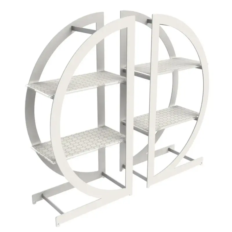My Glass Studio Tea Stand, White - 40.0 x 20.0 x 40.0 cm