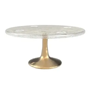 My Glass Studio Food Cone Holder, Cream - Set of 5 - Dia: 15 cm, H: 7 cm
