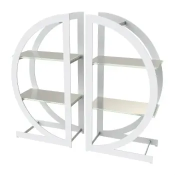 My Glass Studio Tea Stand, Silver - 40.0 x 20.0 x 40.0 cm