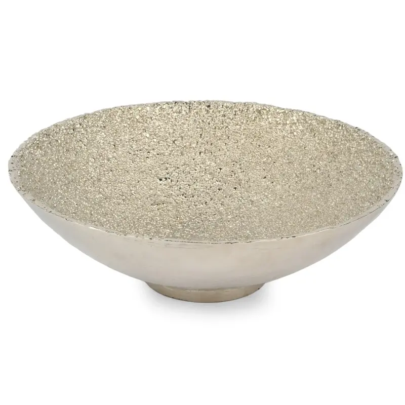 Jerome Collection Large Bowl Silver - 13.5 in Dia x 4.25 in H