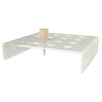 My Glass Studio Food Cone Holder, Cream - Set of 4 - 26.0 x 22.0 x 6 cm