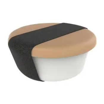 My Glass Studio Bento Box, Cream - Set of 2 - Dia: 11 cm, H: 5 cm