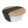 My Glass Studio Bento Box, Cream - Set of 2 - Dia: 11 cm, H: 5 cm