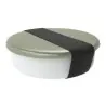 My Glass Studio Bento Box, Green - Set of 4 - Dia: 15 cm, H: 4 cm