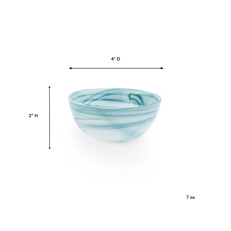 Impresa Collection Small Bowl Teal - 4 in Dia x 2 in H - 7 oz. Impresa Collection Small Bowl Teal - 4 in Dia x 2 in H - 7 oz.