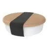 My Glass Studio Bento Box, Cream - Set of 4 - Dia: 15 cm, H: 4 cm