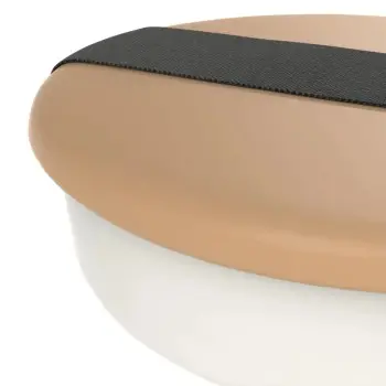 My Glass Studio Bento Box, Cream - Set of 4 - Dia: 15 cm, H: 4 cm