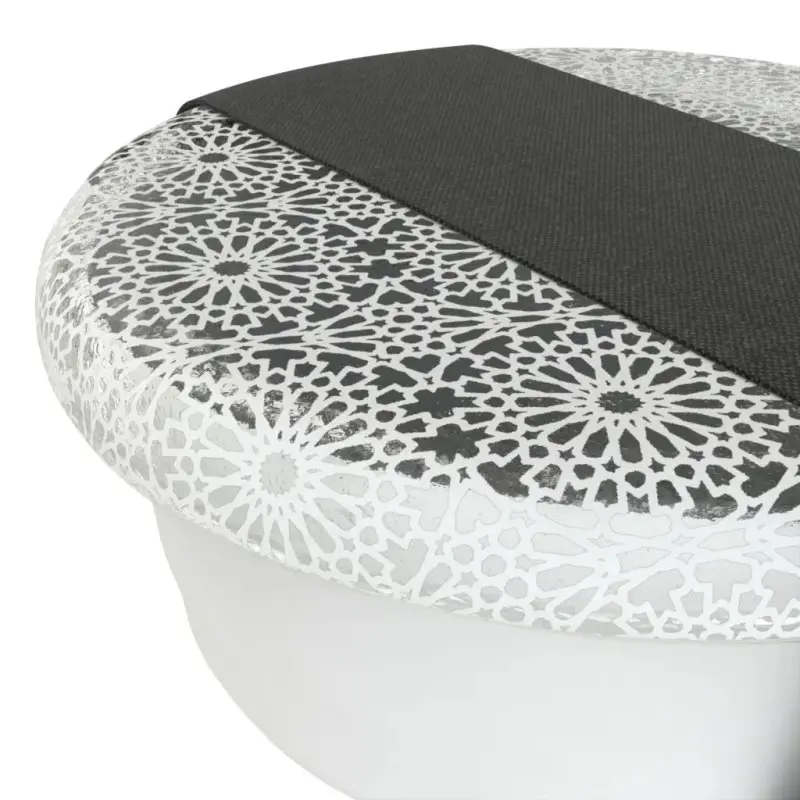 My Glass Studio Bento Box, White - Set of 2 - Dia: 11 cm, H: 5 cm
