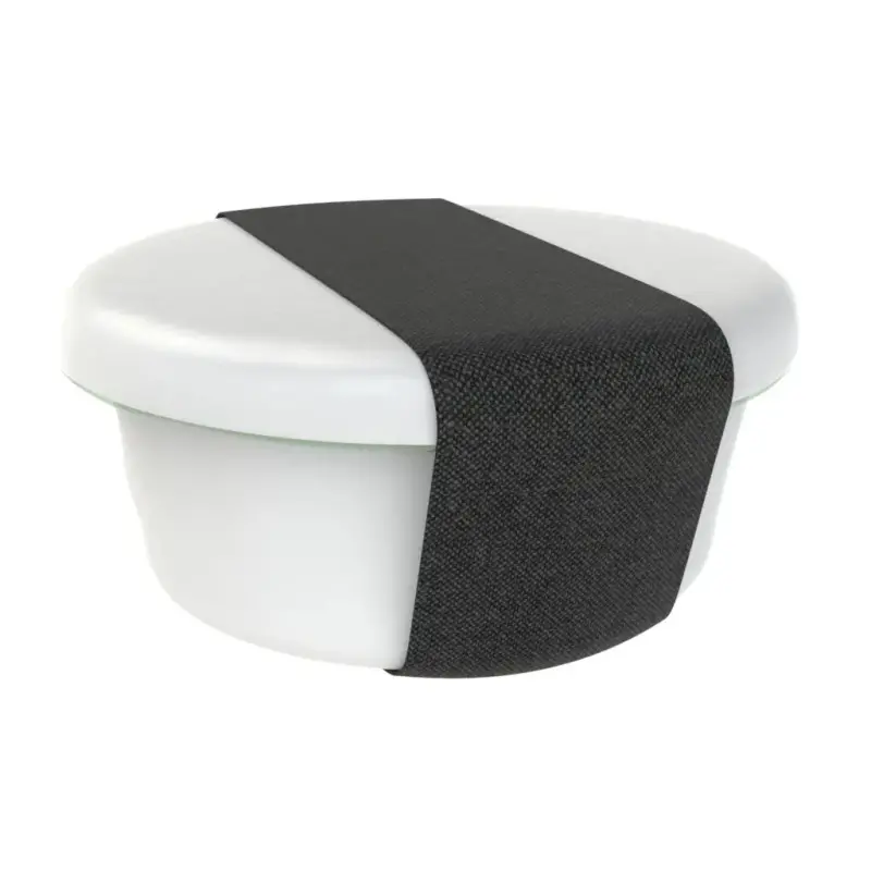 My Glass Studio Bento Box, Grey - Set of 2 - Dia: 11 cm, H: 5 cm
