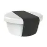 My Glass Studio Bento Box, Grey - Set of 2 - Dia: 11 cm, H: 5 cm