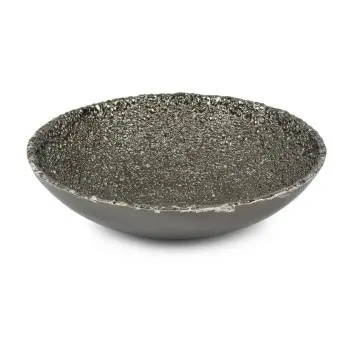 Jerome Collection Large Bowl Charcoal - 13.5 in Dia x 4.25 in H