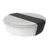 My Glass Studio Bento Box, Grey - Set of 4 - Dia: 15 cm, H: 4 cm