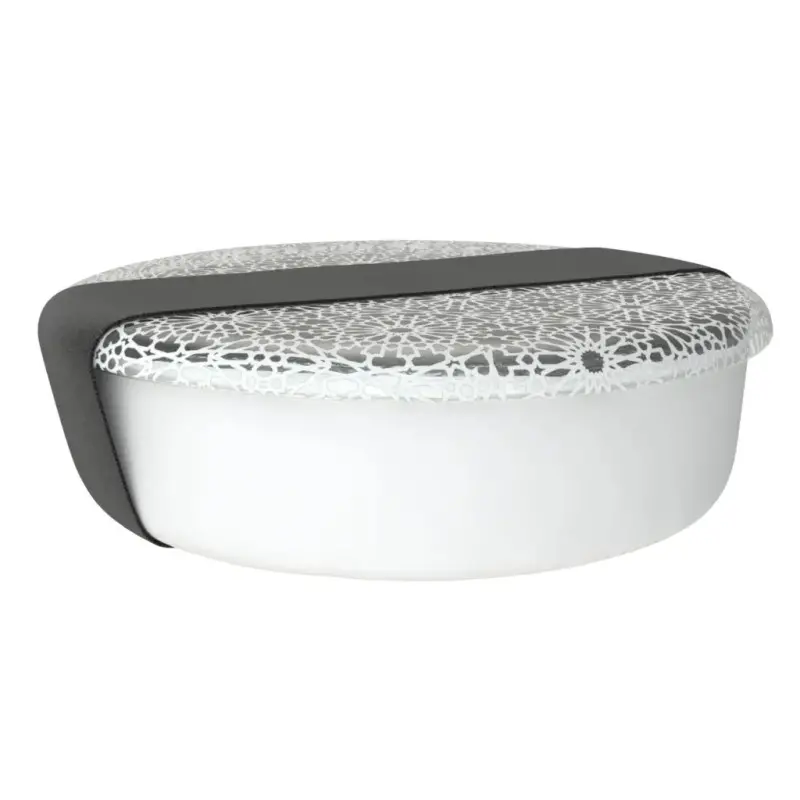 My Glass Studio Bento Box, White - Set of 4 - Dia: 15 cm, H: 4 cm