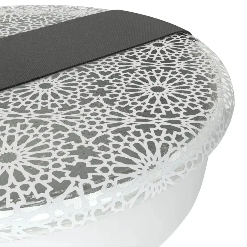 My Glass Studio Bento Box, White - Set of 4 - Dia: 15 cm, H: 4 cm