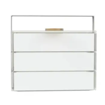 My Glass Studio Bento Box, White - Set of 2 - 22.8 x 13.0 x 20 cm