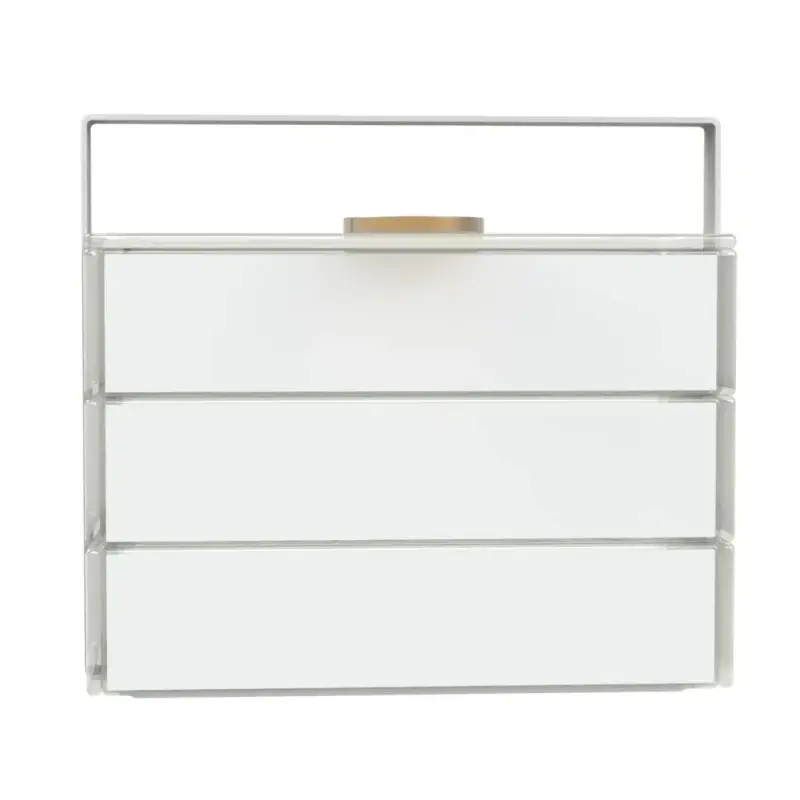 My Glass Studio Bento Box, White - Set of 2 - 22.8 x 13.0 x 20 cm