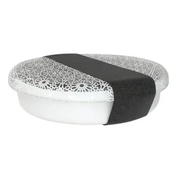 My Glass Studio Bento Box, White - Set of 3 - Dia: 19 cm, H: 5 cm