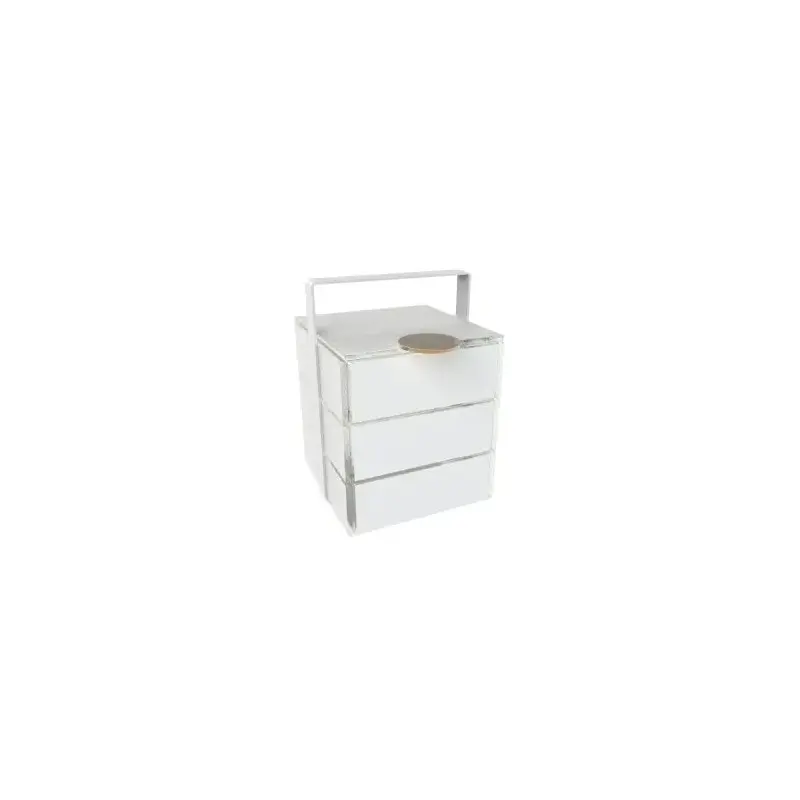My Glass Studio Bento Box, White - Set of 2 - 14.4 x 16.2 x 20 cm