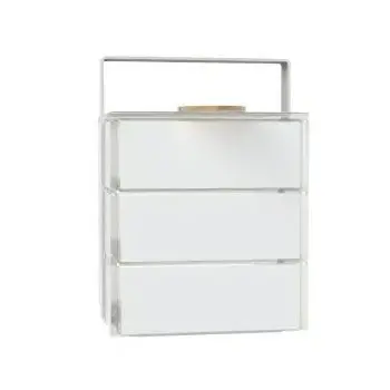 My Glass Studio Bento Box, White - Set of 2 - 14.4 x 16.2 x 20 cm