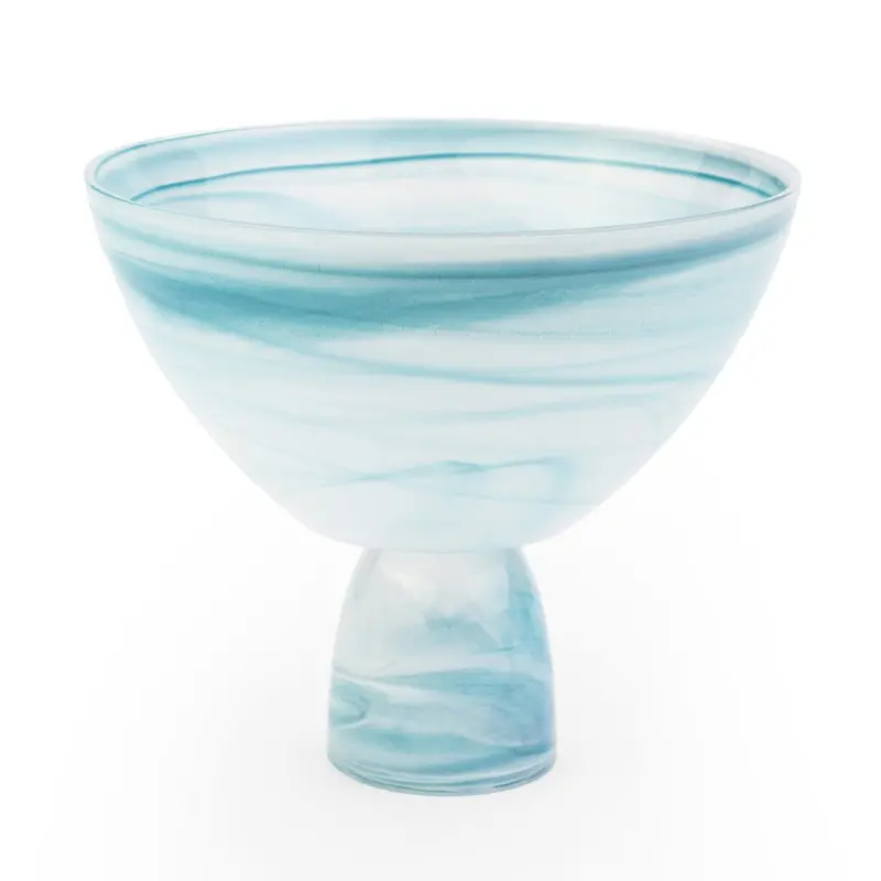 Impresa Collection Footed Bowl Teal - 4 in Dia x 2 in H