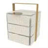 My Glass Studio Bento Box, White - Set of 2 - 14.4 x 16.2 x 20 cm