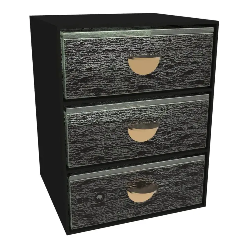 My Glass Studio Bento Box, Black - Set of 2 - 14.0 x 14.0 x 19.5 cm