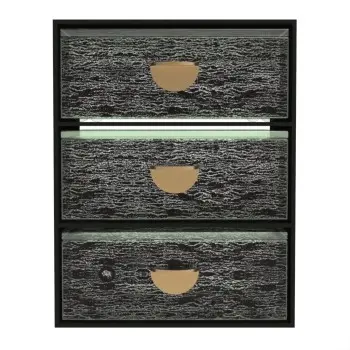 My Glass Studio Bento Box, Black - Set of 2 - 14.0 x 14.0 x 19.5 cm